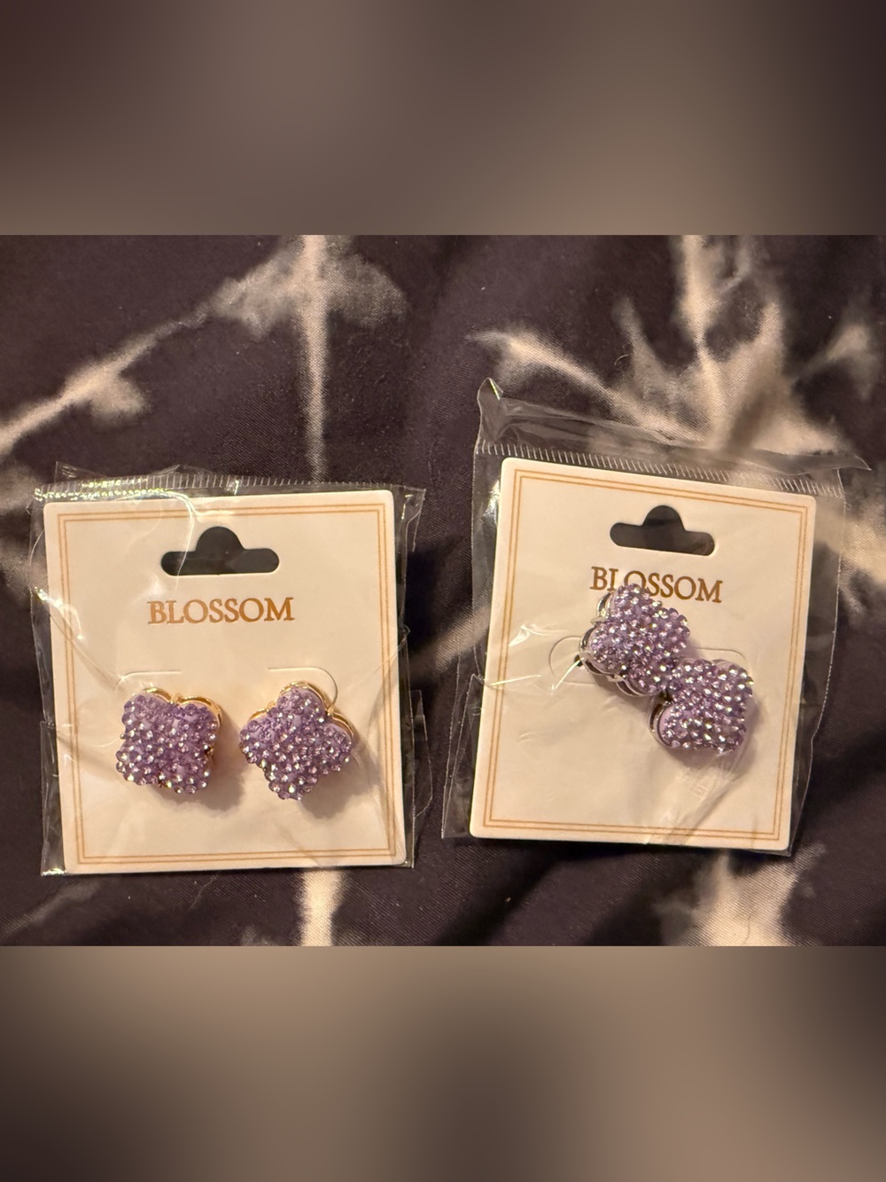 (2) Sets Inspired Lillac Earrings